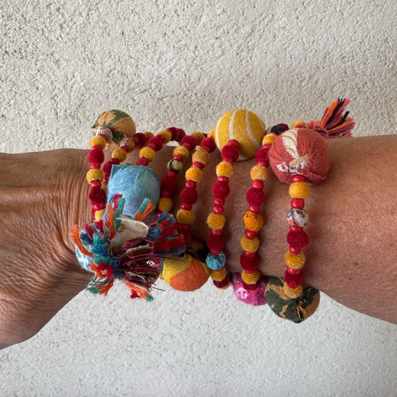 Colorful Beaded Boho Wrap Bracelet - Picture 8 of 14